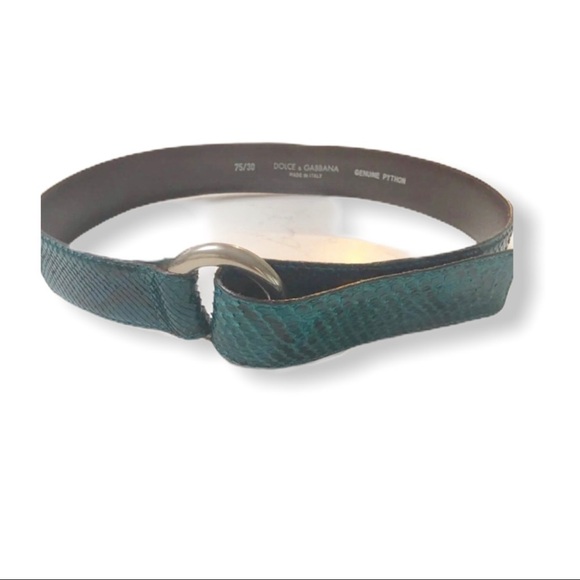 DOLCE & GABBANA  Vintage Python Belt 75/30